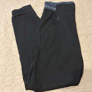 Barco Black Jogger Scrub Bottoms - Size Small